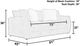 iAmerica Boardwalk Parchment Sofa-2