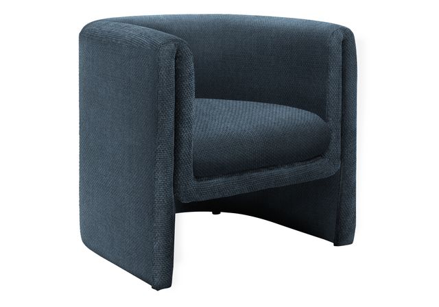 Monarch Specialties Inc. Blue 29" Straight Barrel-Back Accent Chair-0