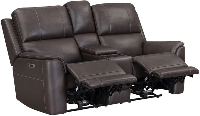 Parker House® Easton Steamboat Brown Power Zero Gravity Reclining Console Loveseat-3