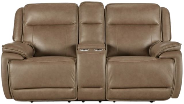 Signature Design by Ashley® Malcesine Sahara Power Reclining Loveseat with Console and Adjustable Headrest-2
