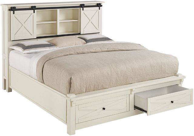 A-America® Sun Valley White King Storage Bed-0
