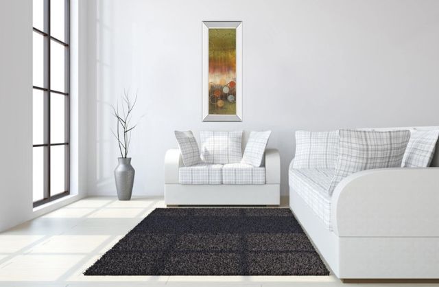Classy Living Jeni Lee Circles In Green Panel Il 18" Wall Art-1