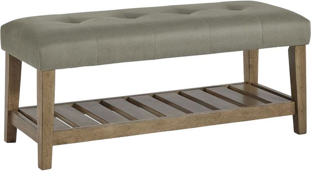 Signature Design by Ashley® Cabellero Gray/Beige Accent Bench-0