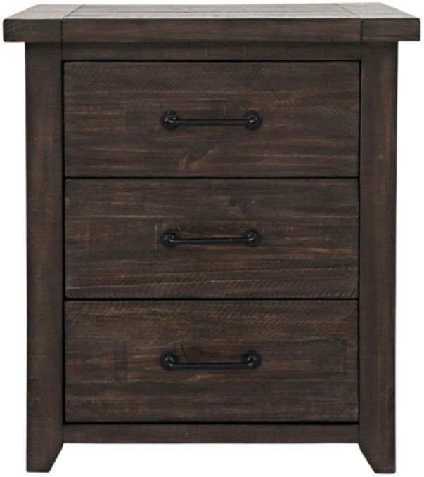 Jofran Inc. Madison County Barnwood Power Nightstand-2