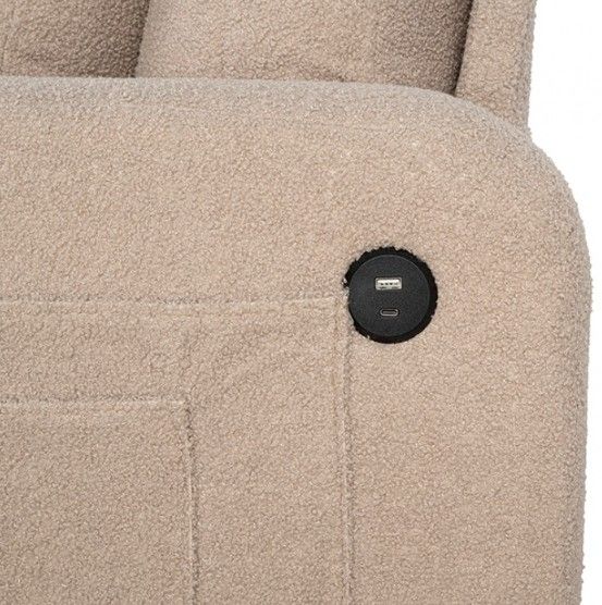 Furniture of America® Cinderford Beige Sofa-3