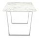 Zuo® Modern Atlas White Dining Table with Silver Frame-1