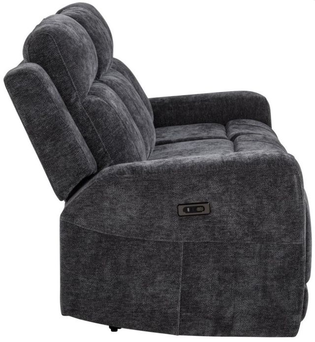 Coaster® Kennett Dark Gray Power Reclining Sofa-4