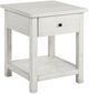 Coaster® Payne Distressed White End Table-0