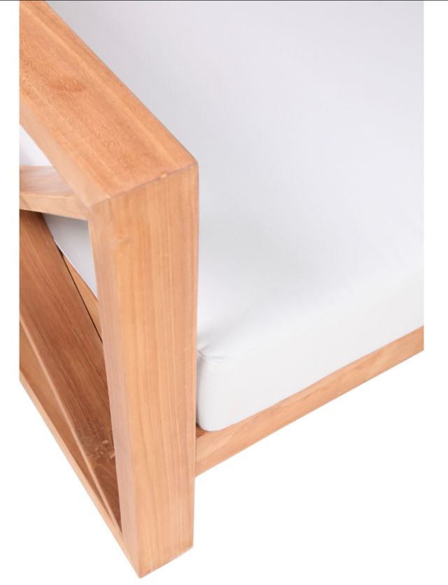 Meridian Furniture Anguilla Off White Fabric Outdoor Accent Loveseat-4