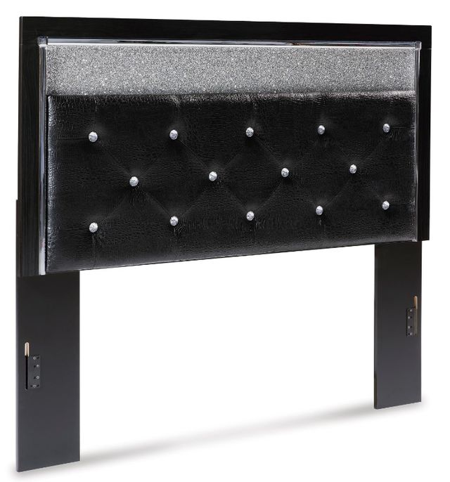 Signature Design by Ashley® Kaydell 5-Piece Black Queen Upholstered Panel Headboard Bedroom Set-1
