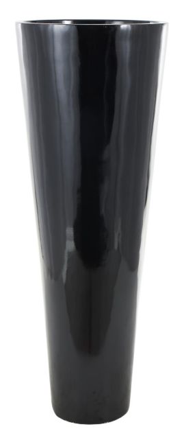 Deco Marche Black 62" Fiberglass Minimalistic Floor Decorative Vase-2