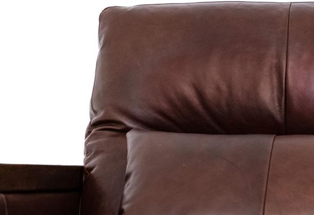 International Furniture Direct Walnut Brown Leather Accent Chair-3
