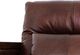 International Furniture Direct Walnut Brown Leather Accent Chair-3