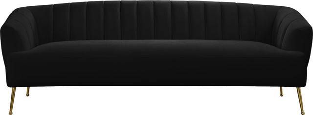 Meridian Furniture Tori Black Velvet Sofa-3