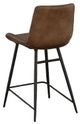 Fairfield® Nadia Brown/Matte Black Counter Stool-3