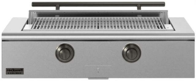 Caliber™ Rockwell Social 2-Burner Stainless Steel Built-In Natural Gas Grill with Pewter Hardware-0