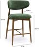 TOV Furniture Zinea Brown/Forest Green Counter Stool-2
