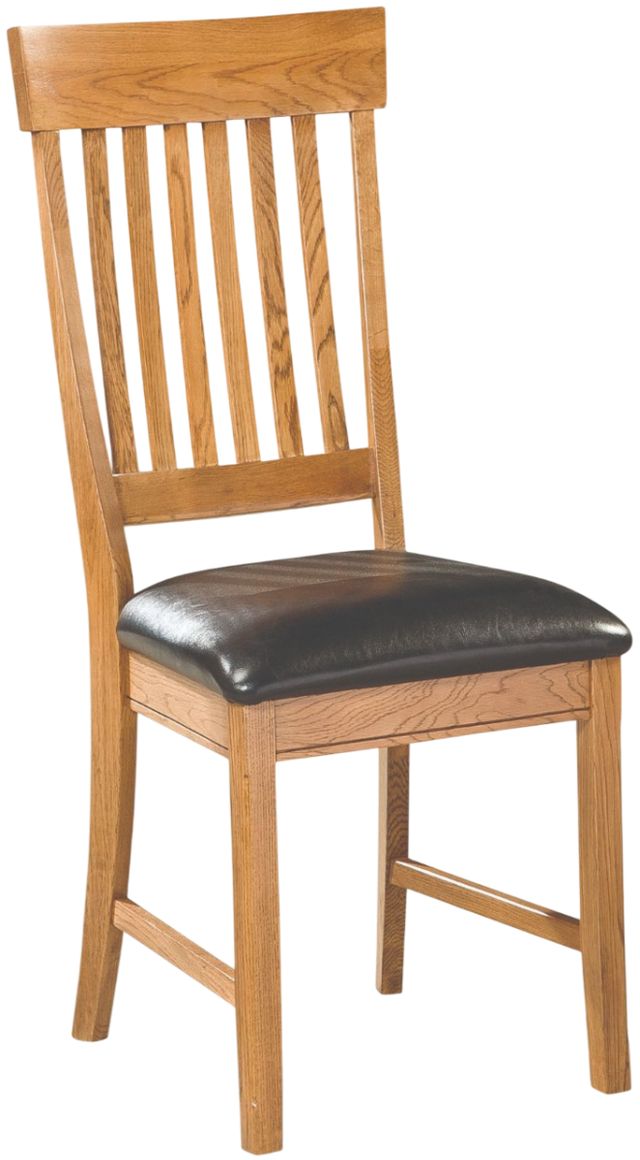 Intercon Family Dining Black/Classic Chestnut Slat Back Side Chair-0