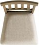 Elements International Stone Hazelnut/Tan Slat Back Bar Stool-4