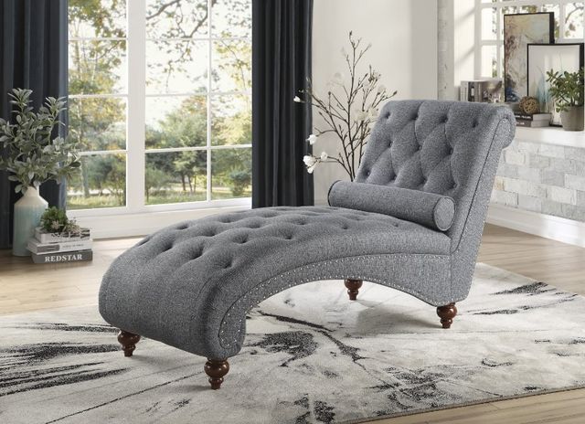Homelegance® Bonne Dark Gray Chaise-1