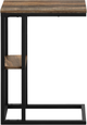 Monarch Specialties Inc. Brown Reclaimed 25"H Accent Table with Black Metal Base-1