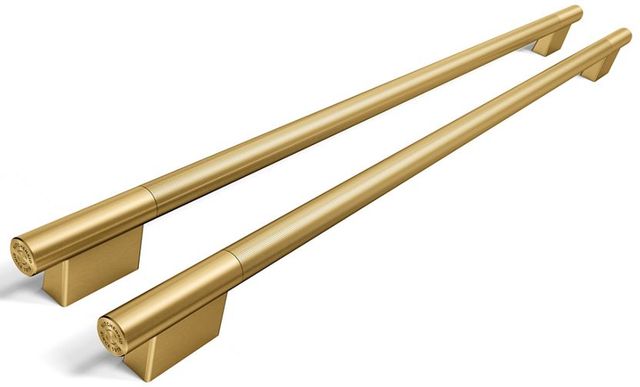 KitchenAid® 42" Brass Grip Built-In Side-by-Side Refrigerator Handle Kit-0