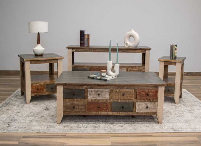 International Furniture Direct Chairside Table - Thumbnail 3