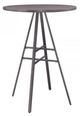 American Woodcrafters Filmore Slate Grey Pub Table with Grey Oak Base-0