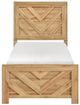 Homelegance® Corbin Natural Twin Panel Bed in a Box with Chevron Pattern Design-2