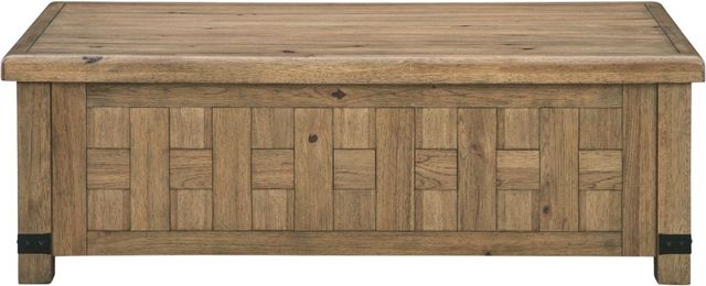 Signature Design by Ashley® Ridgester Light Brown Lift Top Cocktail Table-2