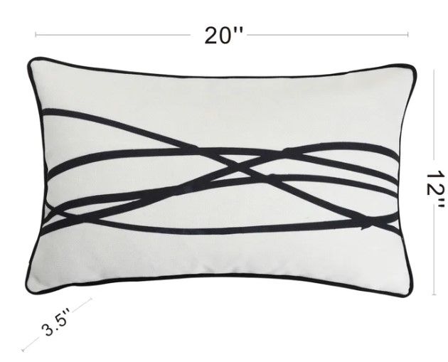 Stylecraft Austin Allen James Wires Rectangular Throw Pillow-4