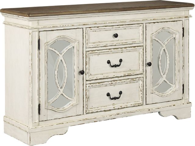 Signature Design by Ashley® Realyn Chipped White Dining Server-0