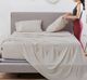 BEDGEAR® Hyper-Linen™ Performance® 4-Piece Medium Biege Queen Sheet Set-1