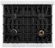 ZLINE Classic Series 36" Satin Stainless Steel Pro Style Dual Fuel Range with White Matte Door-1