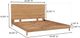 Moe's Home Collection Misaki Natural Queen Panel Bed-2