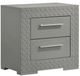 Coaster® Ives Gray High Gloss Bedside Table-0