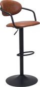 Zuo® Modern Kirby Black/Vintage Brown Bar Stool-0