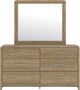 Signature Design by Ashley® Gramburg Warm Natural Brown Dresser and Mirror-2