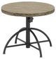 Homecrest™ Outdoor Living Customizable Slate Aluminum/Stone Round Outdoor Adjustable Table-0