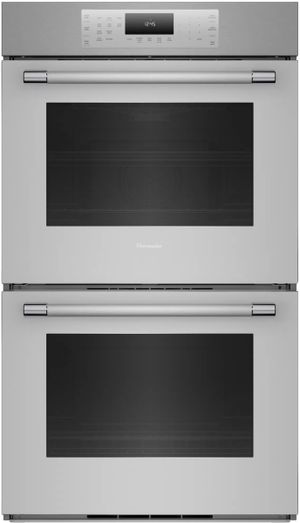 front view of the Thermador® Masterpiece® 30" Stainless Steel Double Electric Wall Oven