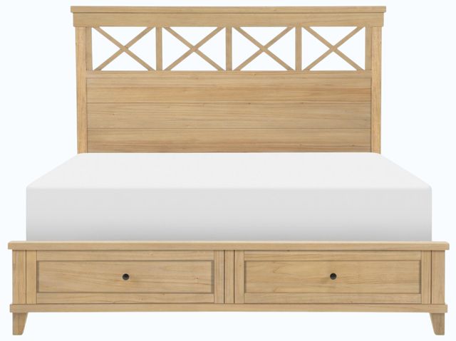 Legacy Classic XXX's And OOO's Amber Queen Panel Bed with Storage Footboard-3