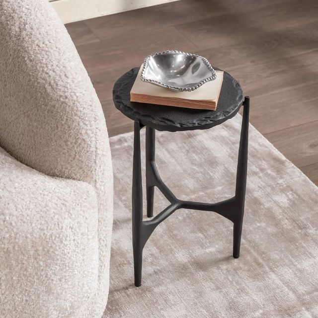 Classic Home Luka Charcoal Forge End Table-4
