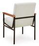Signature Design by Ashley® Dressonni Brown/White Dining Arm Chair-1