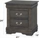 ACME Furniture Louis Philippe Gray Nightstand-2