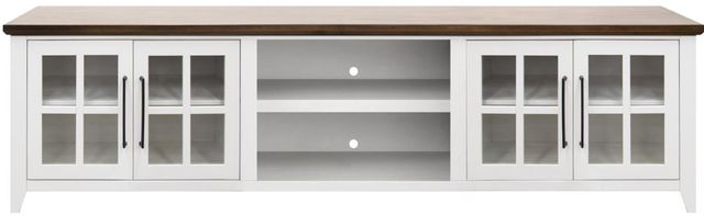 Legends Home Providence Bourbon/White 96" TV Console-0