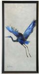 Stylecraft Blue Heron II Black/Blue/Light Gray/Silver Wall Art -0