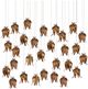 Currey & Company Iota Antique Brass/Sliver Multi-Drop Pendant Lighting-0