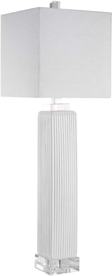 Uttermost® Bennett White Buffet Lamp-0