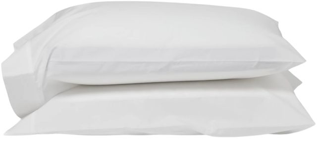 Dreamfit® DreamHealth™ 2-Piece White Organic Cotton Percale Standard Pillowcase Set-0