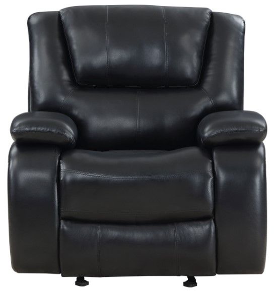 Coaster® Camila Black Manual Glider Recliner-2